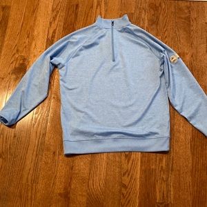 Light blue Footjoy quarter zip pullover. Medium.